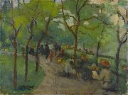 George Benjamin Luks Prospect Park oil painting artist